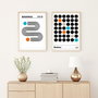 Wallity Huhu248 Cuadro Decorativo Enmarcado 50 x 70 cm (2 Piezas)